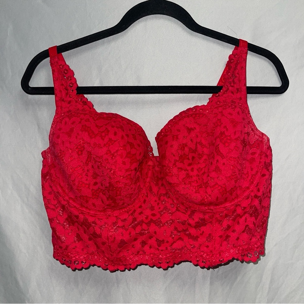 Victoria's Secret Vibrant Red Lace Bra